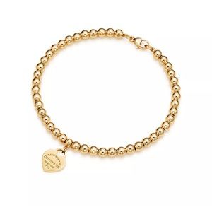 * SOLD* Return to Tiffany Bead Bracelet 18k Gold